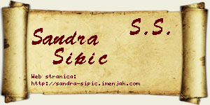 Sandra Šipić vizit kartica